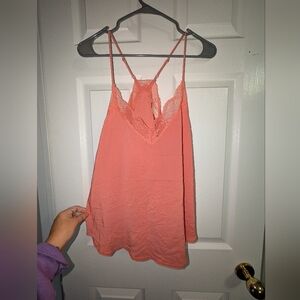 Lovestitch Coral Lace Trim Cami